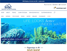 Tablet Screenshot of neptunediving-ski.com